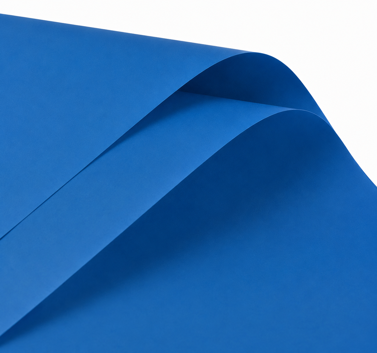 Glacier Blue Solid Color Waterproof Wrapping Paper (20 Sheets)