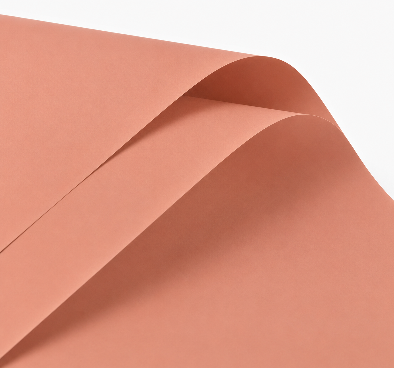 Melon Orange Solid Color Waterproof Wrapping Paper (20 Sheets)