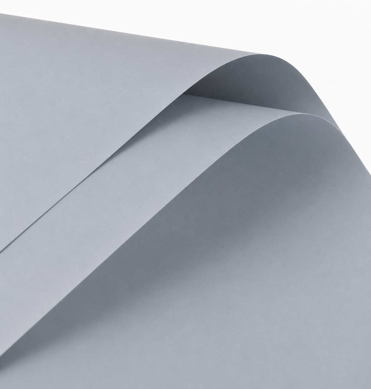Gray Solid Color Waterproof Wrapping Paper (20 Sheets)