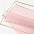 Pink Transparent Waterproof Wrapping Paper – Gold Edge (20 Sheets)