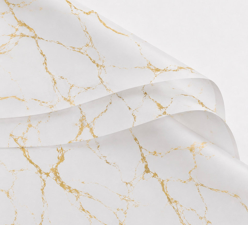 White Marble Waterproof Wrapping Paper (20 Sheets)