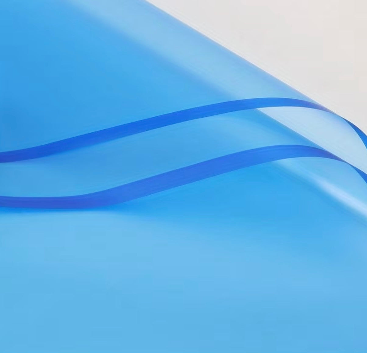 Blue Transparent Waterproof Wrapping Paper (20 Sheets)