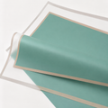 Green Transparent Waterproof Wrapping Paper – Gold Edge (20 Sheets)