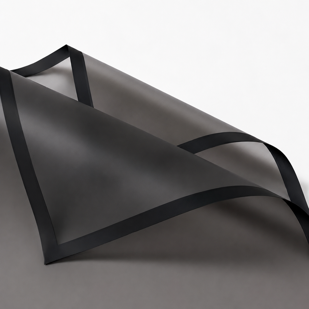 Black Transparent Waterproof Wrapping Paper (20 Sheets)