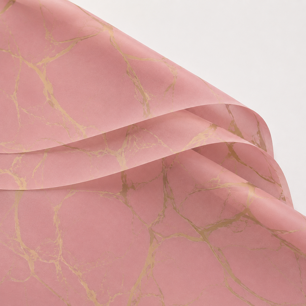 Pink Marble Waterproof Wrapping Paper (20 Sheets)